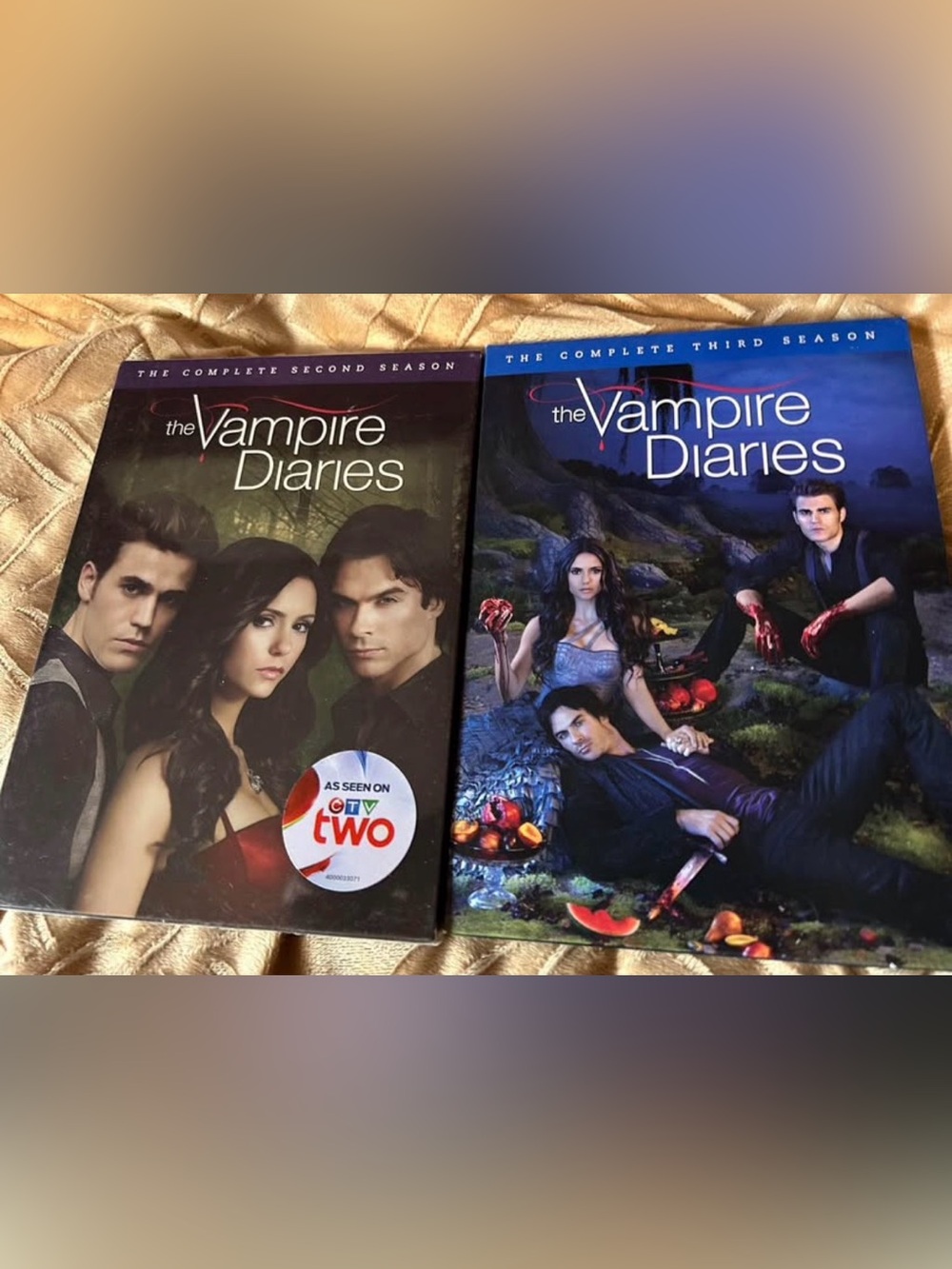 The Vampire Diaries Complete Seasons 2 & 3 DVD Set - Black/Blue Covers